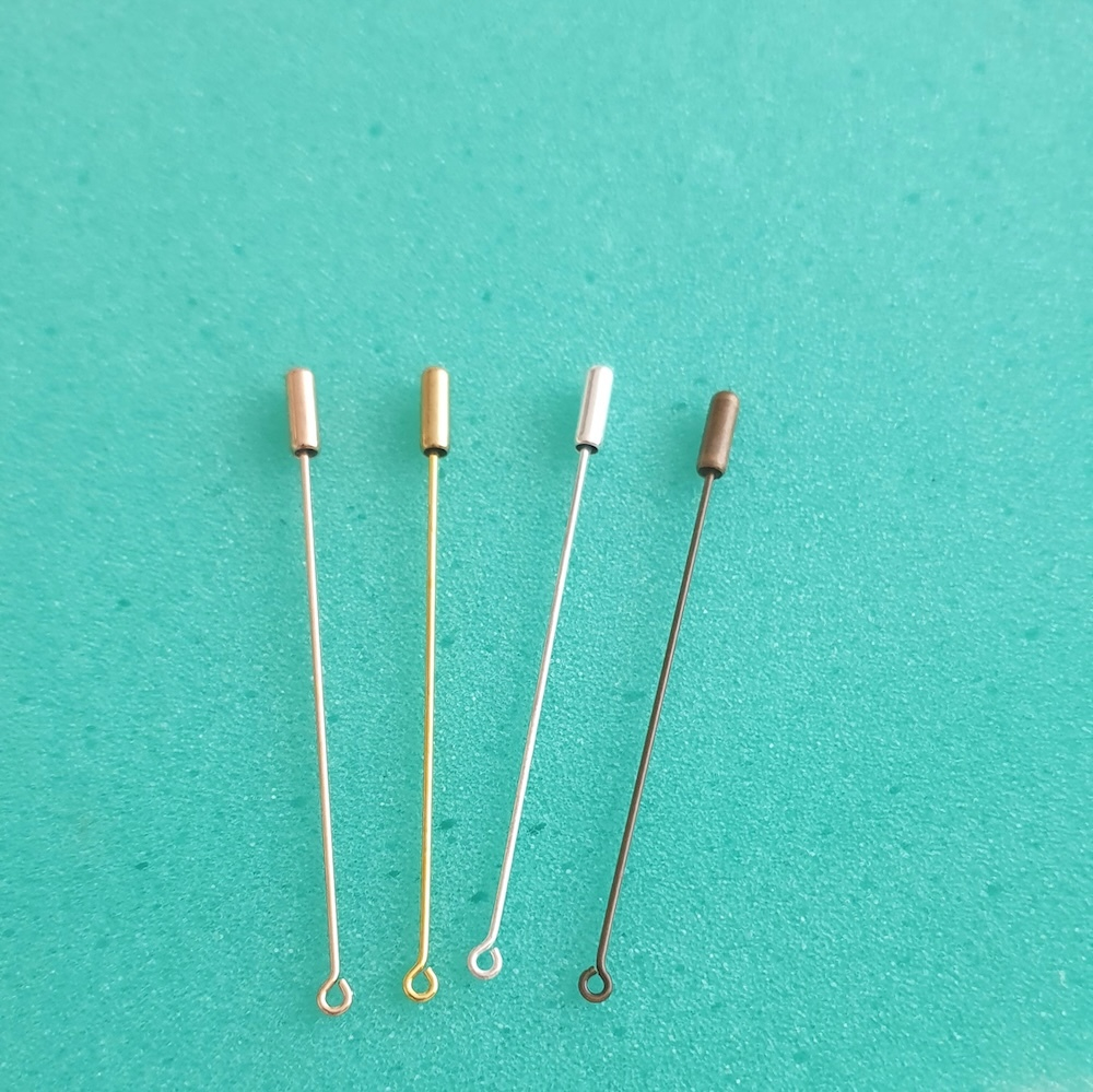 Основа - игла - пин для броши Бронза 7 см