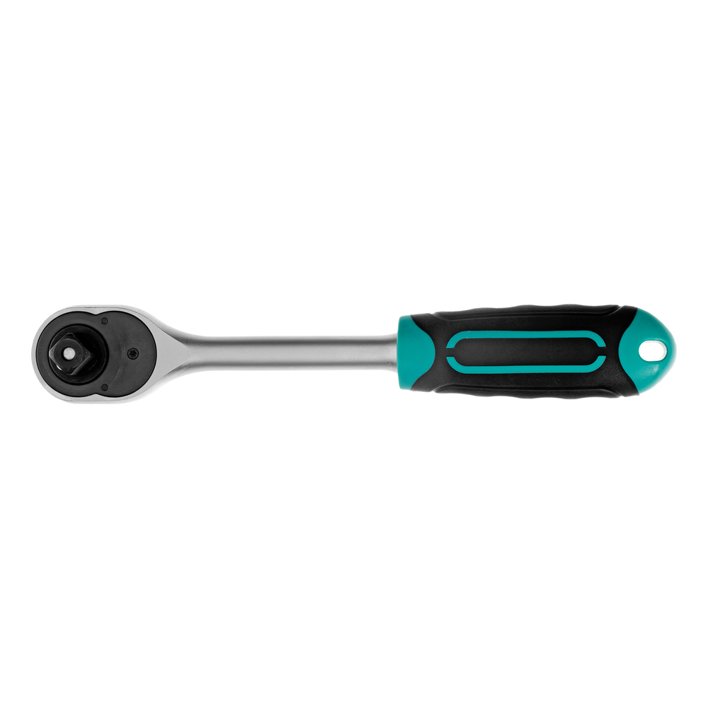 Ключ-трещотка 1/2", CrV, 72 зуба, с быстрым сбросом, матовый хром Stels