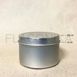 Банка алюминий 100 мл Серебро