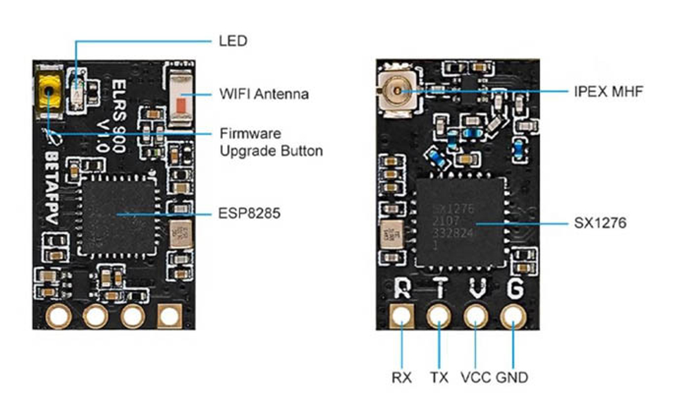 Приемник BETAFPV ELRS Nano 915Мhz