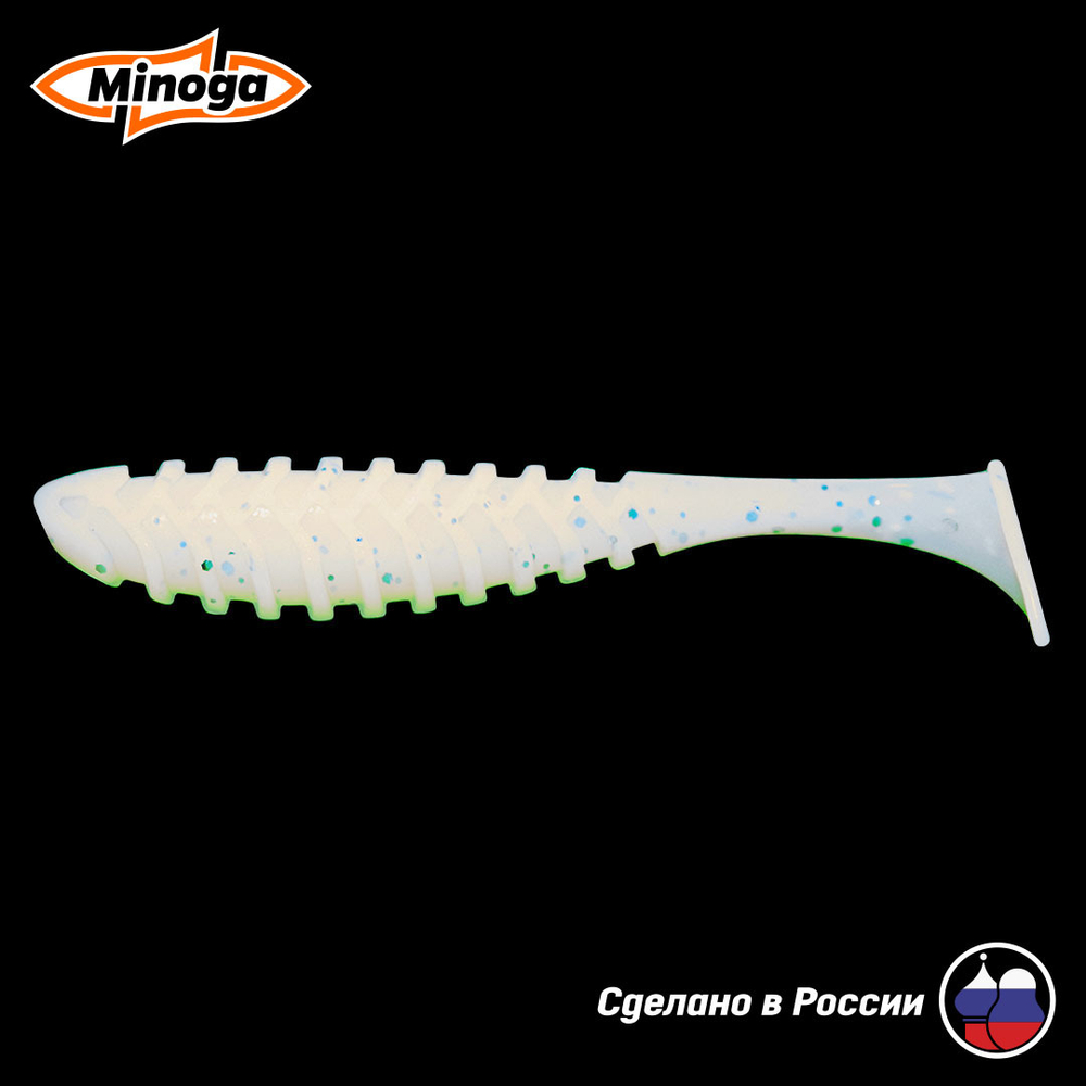 Силиконовая приманка "Minoga" COOPER 3,0"(6шт) 75мм, 2,5гр, цвет 024