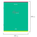 Тетрадь А5 48 л. BRAUBERG скоба, линия, обложка картон, "Magical Colors" 404385, 5шт