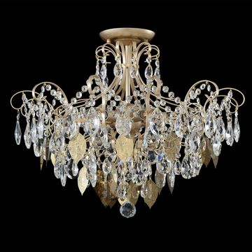 Люстра потолочная 6*Е14 Esmiralda PL6 Gold золото Crystal Lux