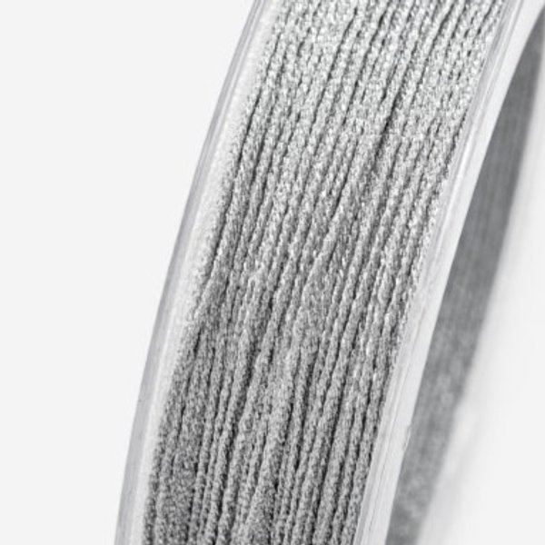 Нить смесовая для браслетов, нейлон, хлопок, оттенок "Горчичный", 2мм