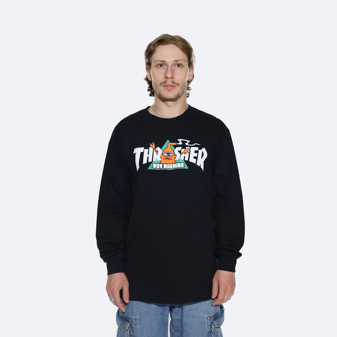 Купить Лонгслив Thrasher x Toy Machine Vortex L/S (black)