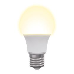 LED-A60-9W-3000K-E27-FR-NR Лампа светодиодная. Форма A. матовая. Серия Norma. Теплый белый свет 3000K. Картон. ТМ Volpe