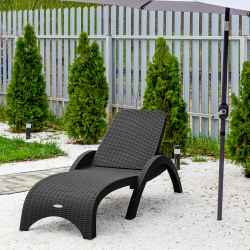 Шезлонг RATTAN Цвет: Антрацит