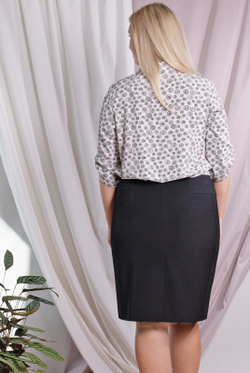 Юбка женская 3374зп, черный #70Ч013374зп