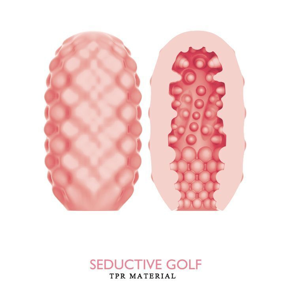 Розовый мастурбатор-яйцо Seductive Golf (Цвет: розовый)