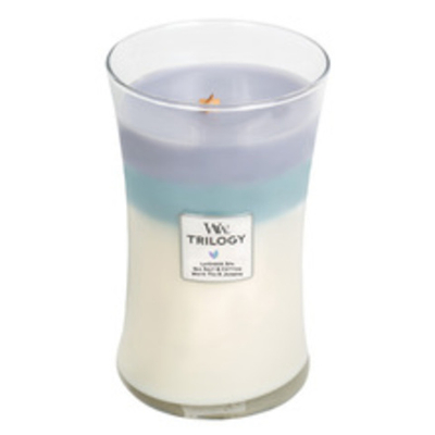 WoodWick Calming Retreat Trilogy Vase (Peaceful Refuge) - Scented Candle 609.5g