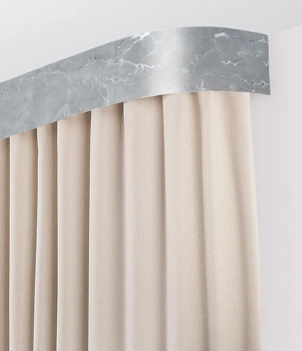 Пластиковый карниз с тиснением Legrand 2-х рядный Монолит 2400 мм