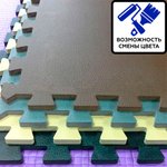 Пол для тренажерного зала 100х100х20 мм 70 шор