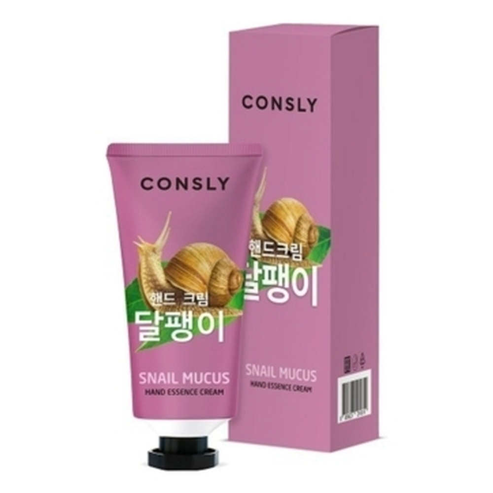 [CONSLY] Snail Mucus Hand Essence Cream - Крем-сыворотка для рук с муцином улитки, 100 мл