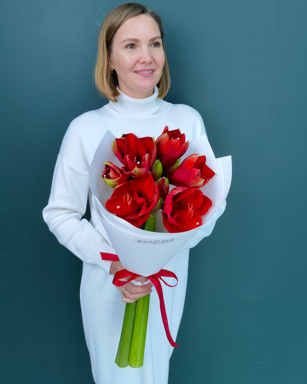 Амариллис красный,3шт(00398)