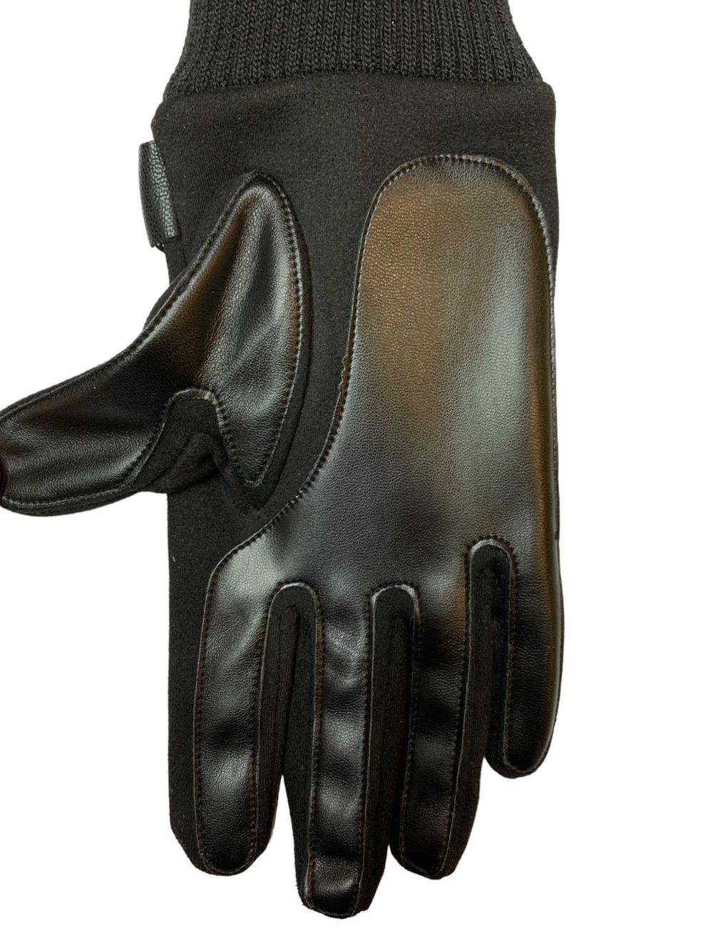 Перчатки. Мужские. Материал верха: Эко кожа. Замша. Подклад: Плюш-флис. Сенсорные. В упаковке 12 шт.