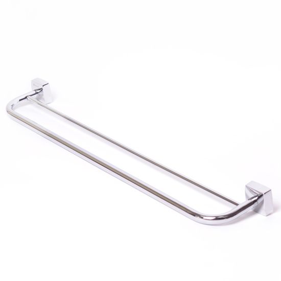 Держатель полотенец двойной Besser BS 8800A (62,5х11х4,5 см) из нержавеющей хромированной стали