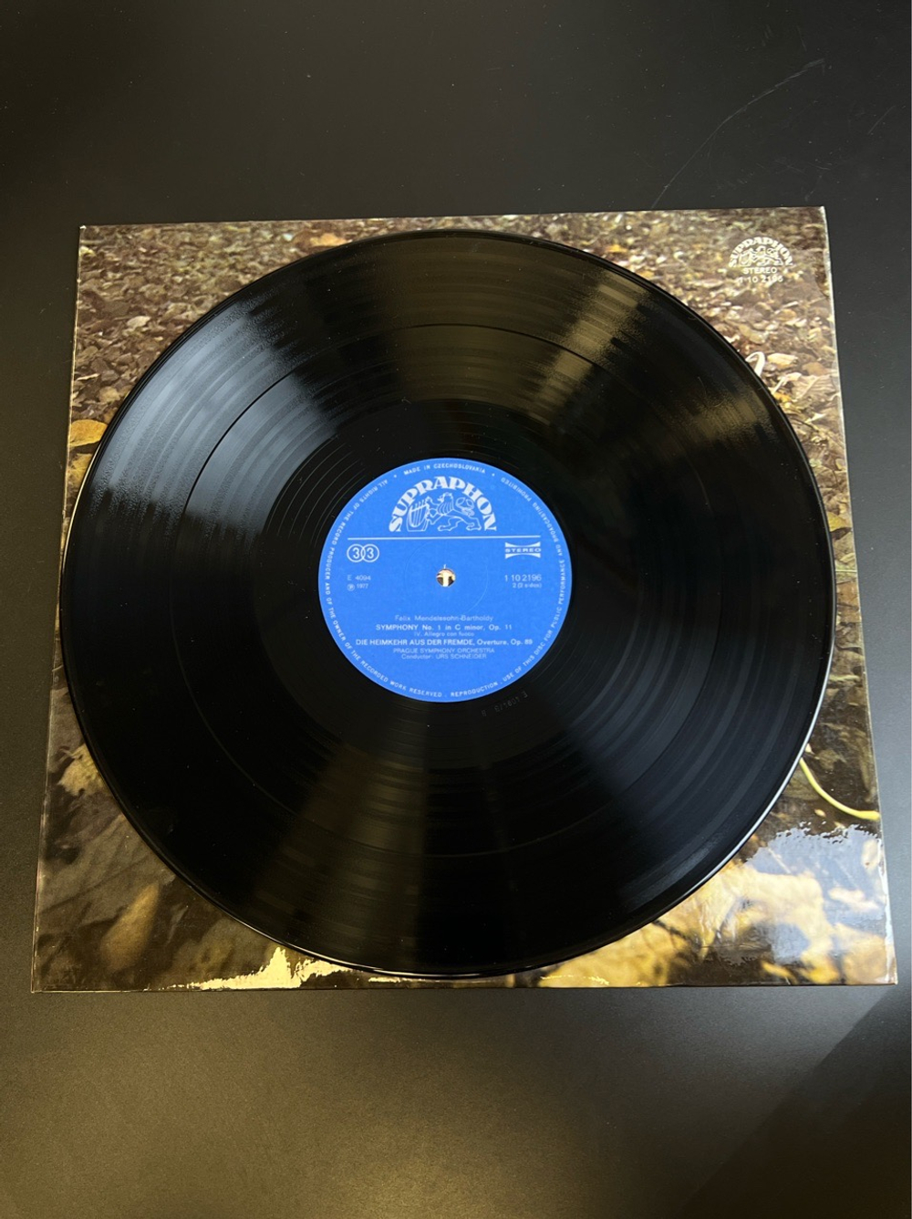 LP Felix Mendelssohn - Bartholdy - Симфония №1. Виниловая пластинка 12 дюймов. Чехословакия 1976 год.