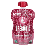 Mamma Chia, Organic Chia Prebiotic Squeeze Snack, клубничный лимонад, 4 пакетика, 99 г (3,5 унции)