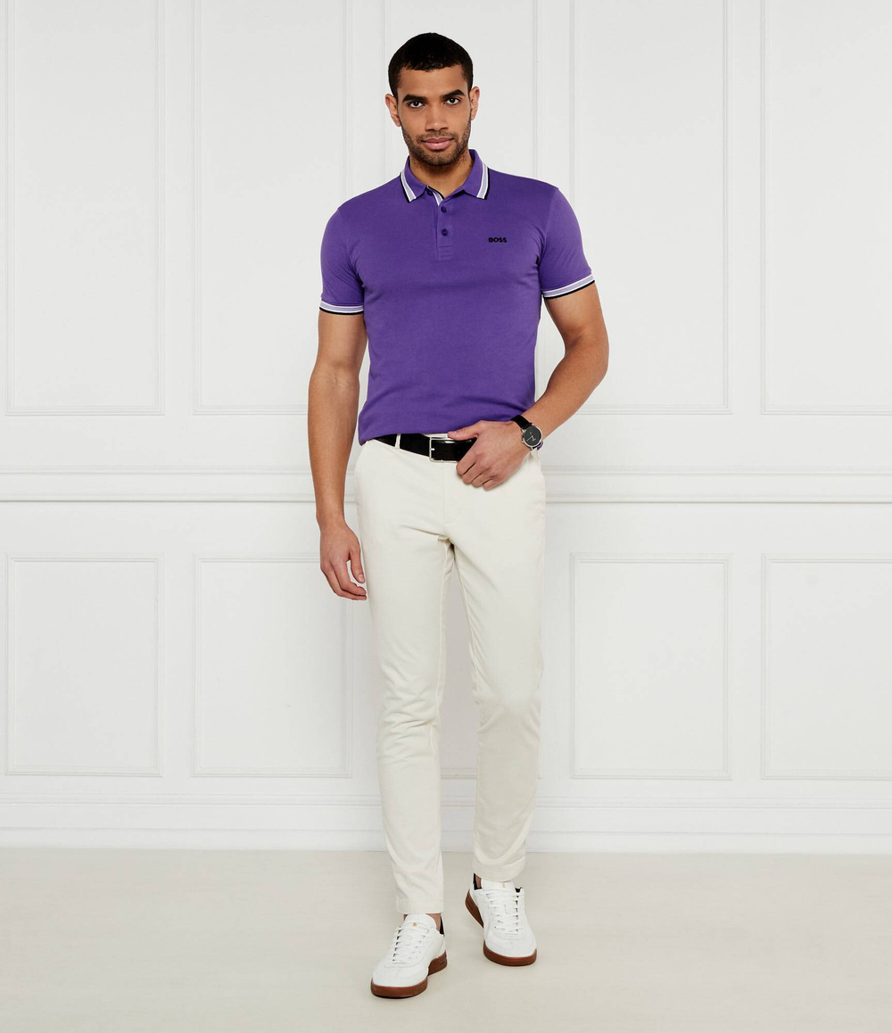 Поло Paddy BOSS GREEN - фиолетовый(50469055)