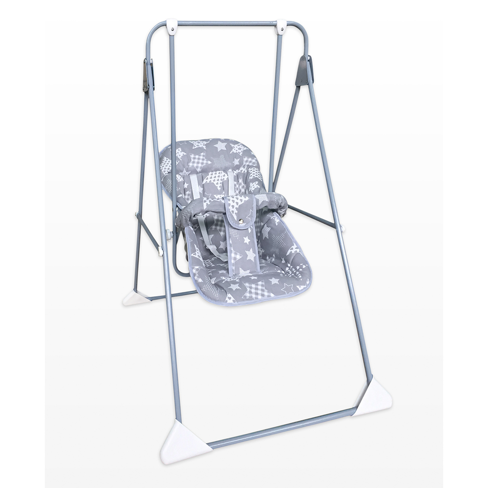 ГЛОБЭКС Качели детские Ветерок-Люкс Серый Звезды