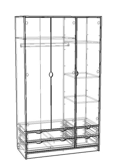 Шкаф ГРАНД-ЛАВОРО-7 левый