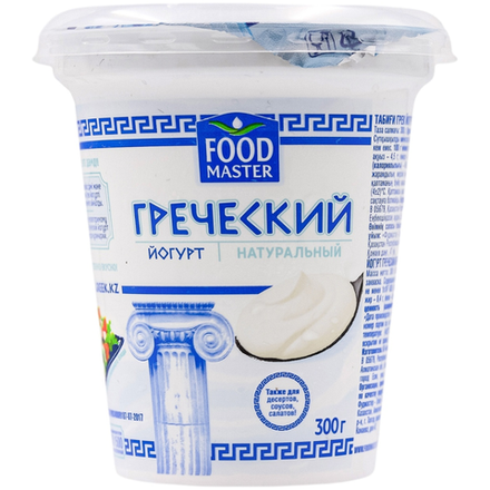 Греческий йогурт Food Master натуральный 300 гр