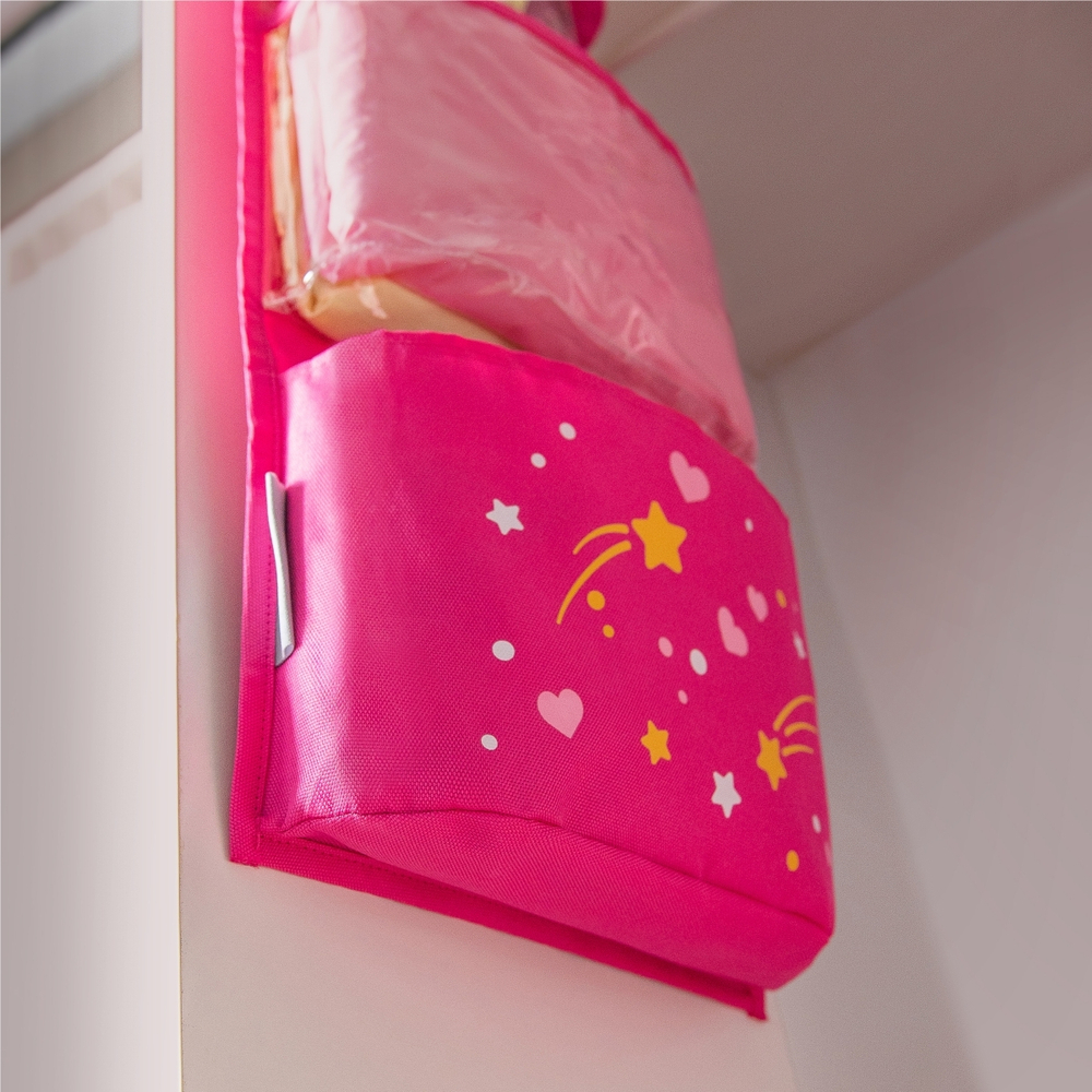 Кармашки для детского сада, на липучке. Балерина с объёмной юбкой