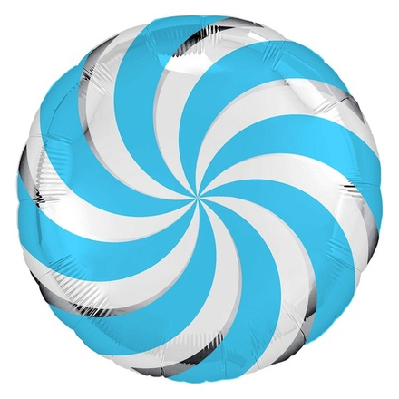 Шар Круг "Леденец голубой" 45 см