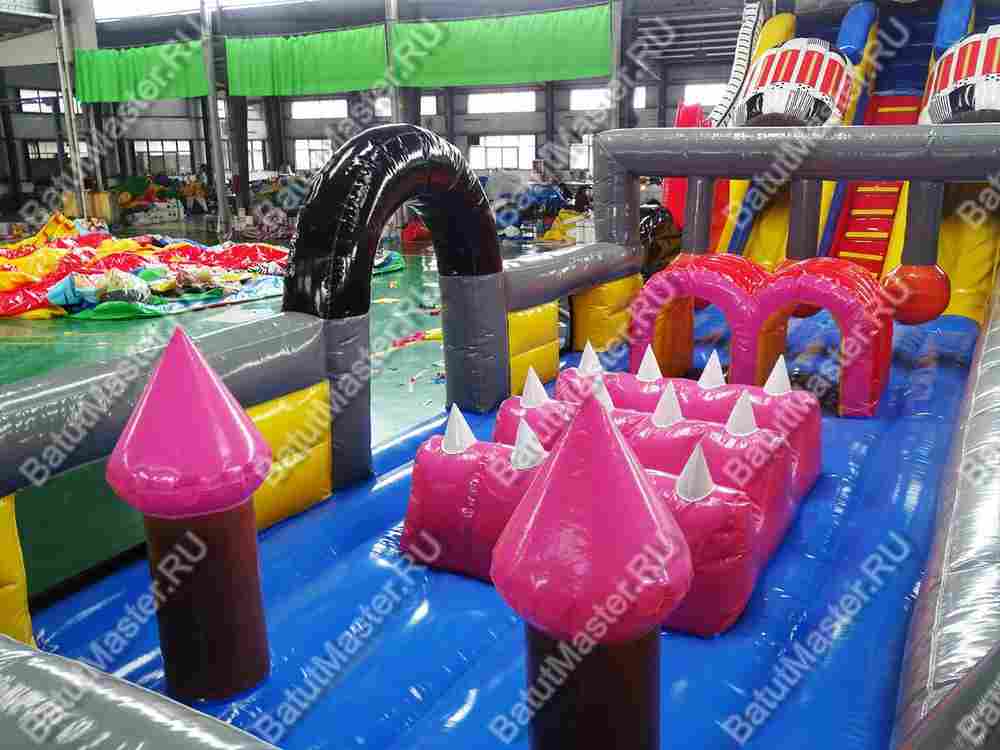 Надувной батут "Космический гость", 16*4*5,5 м