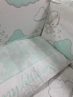 Комплект в кроватку 6-ти предметный "Маленький ангел" (мята)