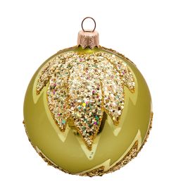 Элита НФШ-1544 Ел.украшение Шар «Кленовый лист» 85 мм