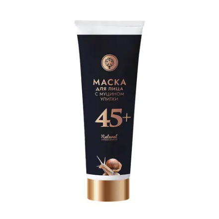 Маска для лица с муцином улитки 45+, ТМ Мануфактура Дом Природы