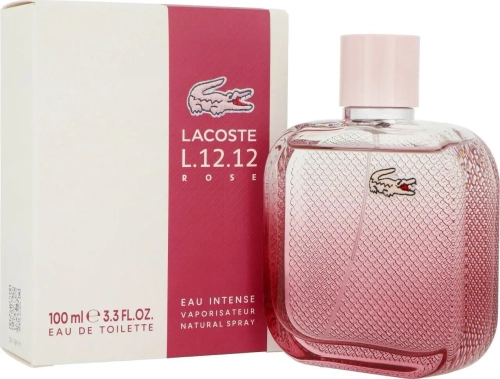Изысканный аромат для женщин Lacoste L.12.12 Rose Eau Intense Edt 100ml с нотами розы и древесных оттенков.