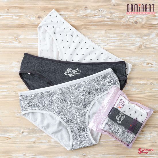 Трусики женские DOMINANT 55000-181, FULL BRIEF, 3 шт. в уп.