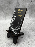 Подставка для телефона деревянная