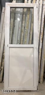 Дверь балконная пластиковая Б/У 2140(в) x 810(ш)