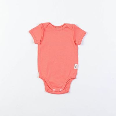 Short-sleeved bodysuit 3-18 months - Peach