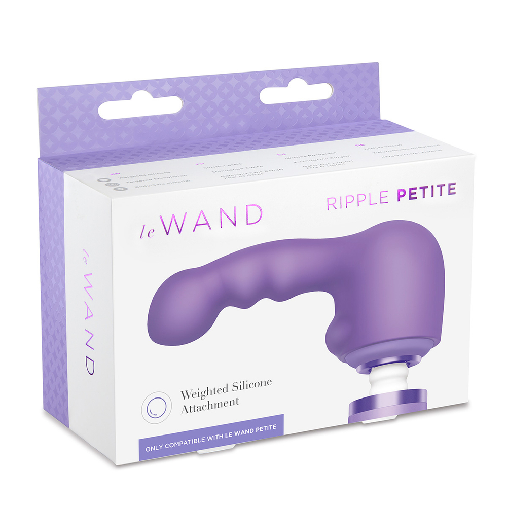 Утяжеленная насадка для массажера Le Wand RIPPLE VIOLET