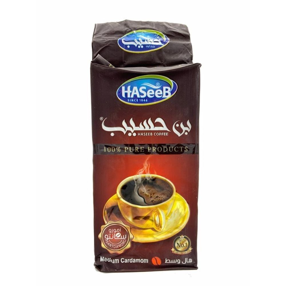 HASEEB сирийский кофе с кардамоном 5% красный  , 200гр