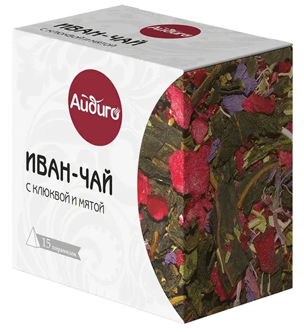 Иван чай в пирамидках Клюква и мята 15пак