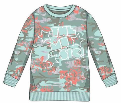 Свитшот для девочек мультиколор р. 98 (Batik)