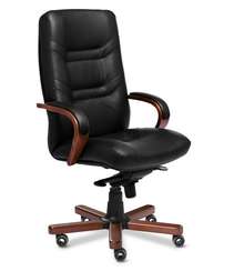 Кресло для руководителя Minister A черная кожа