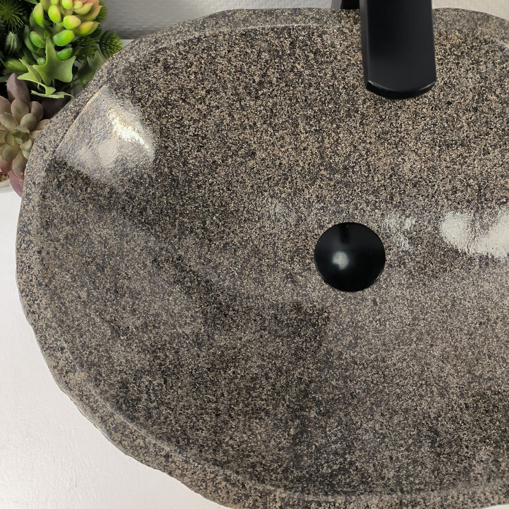 Каменная раковина из речного камня RS-05446 (54*38*15) 0857 из натурального камня