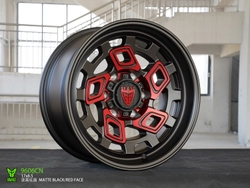 Диск колёсный BEAST OFFROAD 9606CN R17 8,5 ET0 Matte Black W Red Face