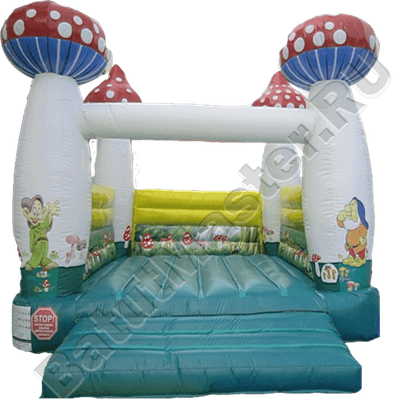 Коммерческий надувной батут «Грибочки», размер 5*4*3 м