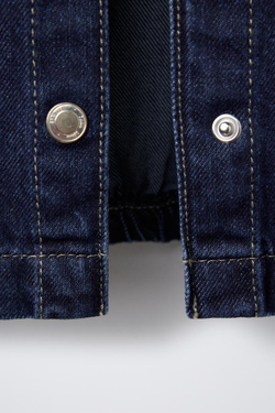 ZARA ДЖИНСОВАЯ КУРТКА, СИНИЙ
