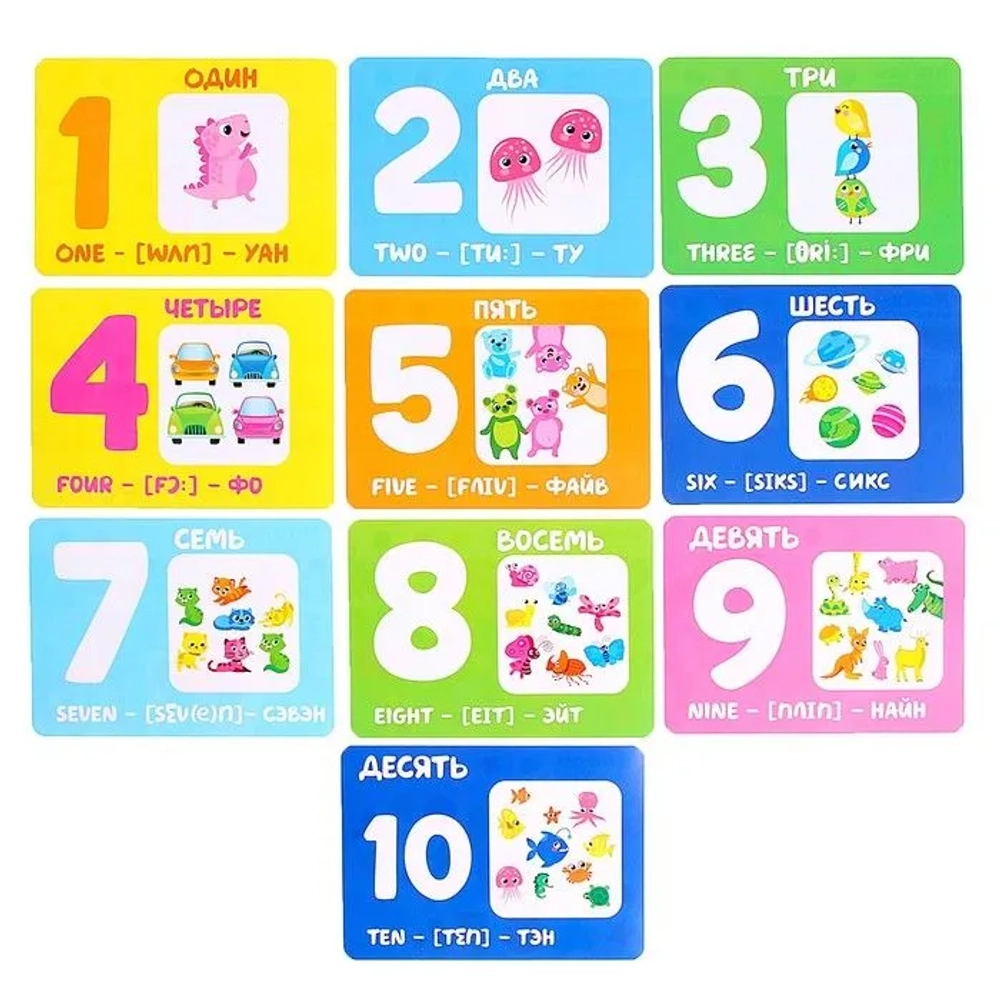 Развивающий набор "Учим цифры" с магнитными цифрами