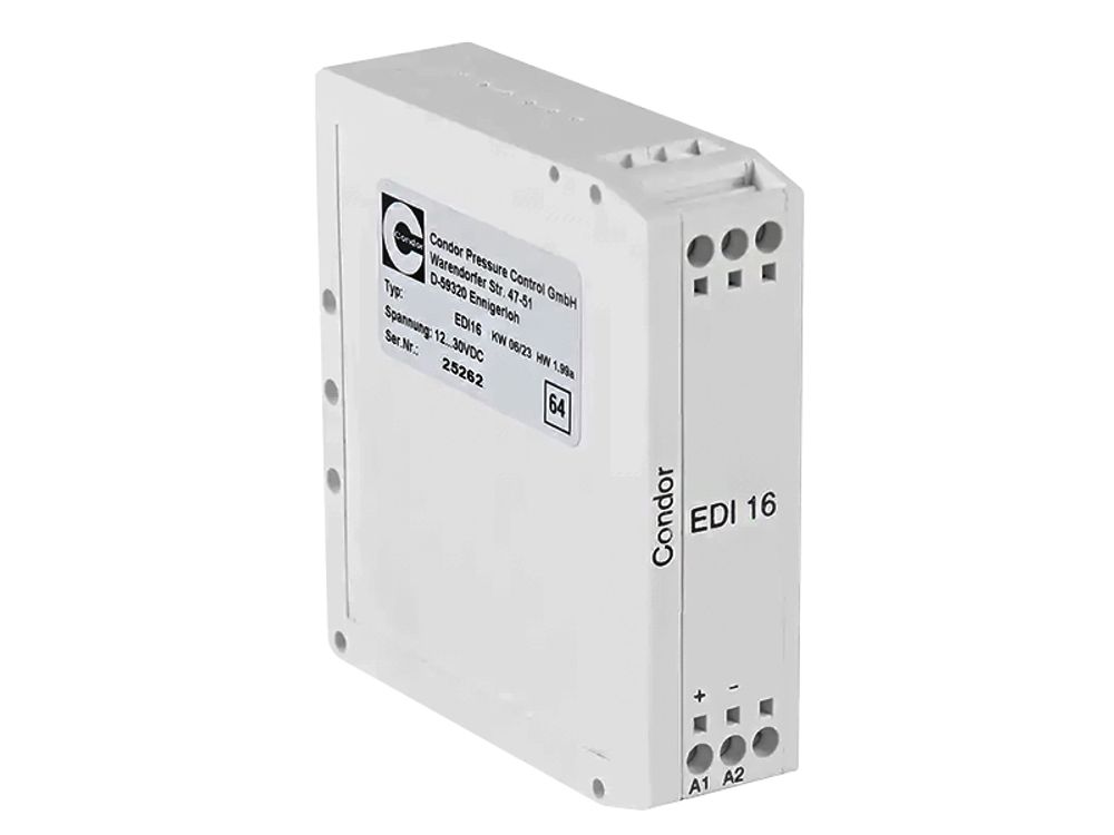 Датчик давления винтового компрессора CONDOR EDI 16 электронный на DIN-рейку диапазон 0 - 16 бар