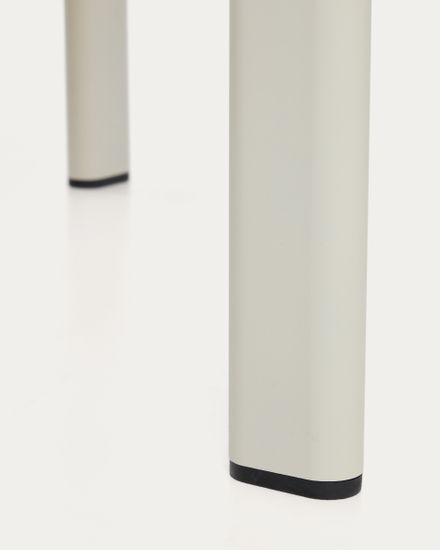 Уличный стол Anafi из спеченного камня и бежевого алюминия 180 x 90см