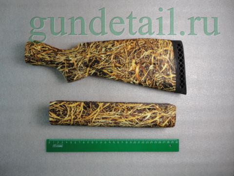 Приклад и цевьё МЦ 21-12 камуфляж (камыш) СофТач